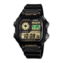 ساعت مچی مردانه دیجیتال برند کاسیو Casio مدل AE-1200WH-1BVDF
