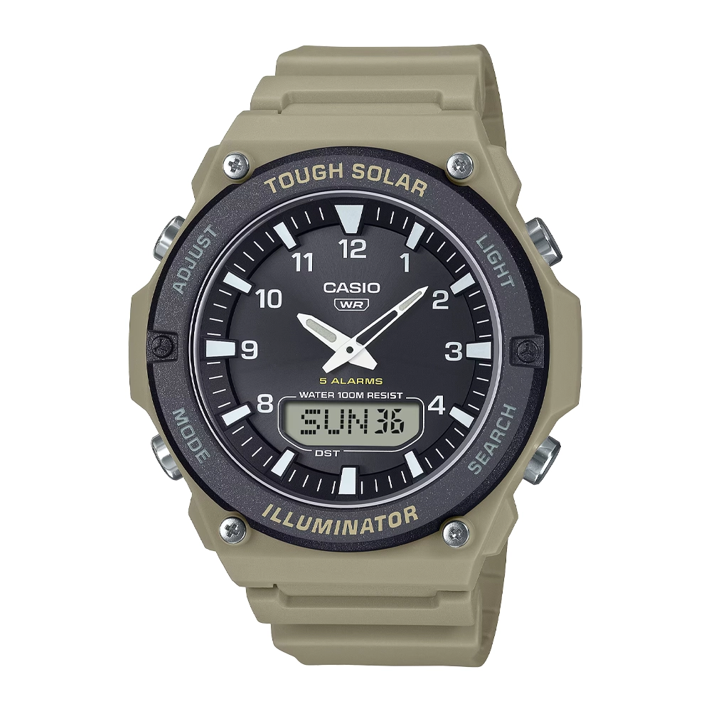 ساعت مچی مردانه عقربه ای برند کاسیو Casio مدل AQ-S820W-5AVDF