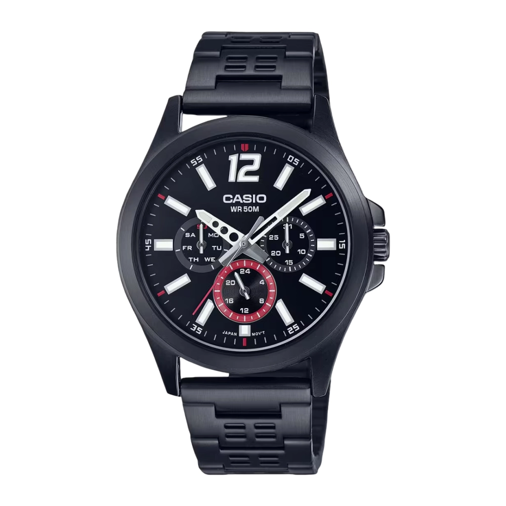 ساعت مچی مردانه عقربه ای برند کاسیو Casio مدل MTP-E350B-1BVDF