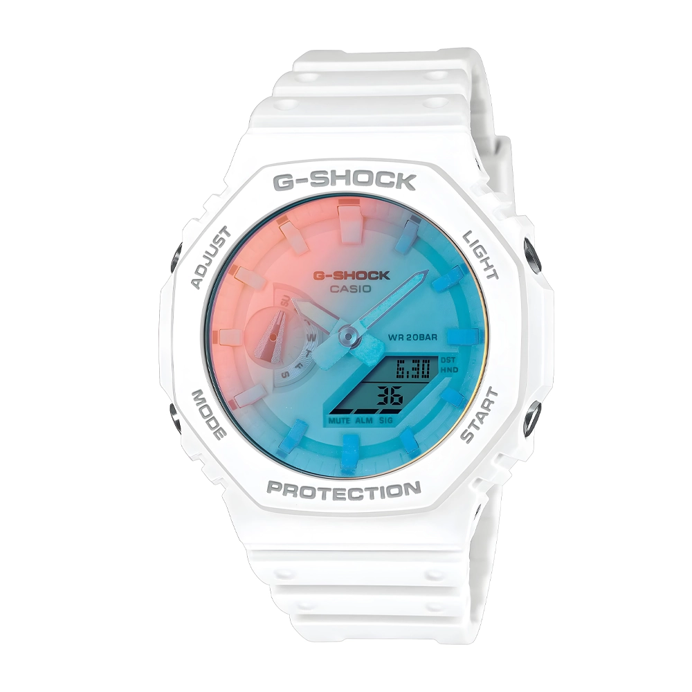 ساعت مچی زنانه عقربه ای برند کاسیو جی شاک Casio G-Shock مدل GA-2100TL-7