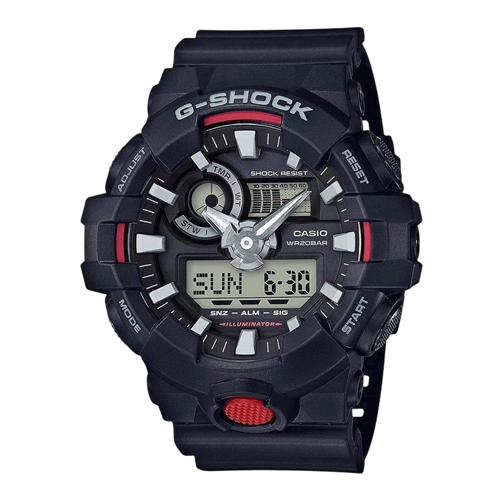 ساعت مچی مردانه عقربه ای برند کاسیو جی شاک Casio G-Shock مدل GA-700-1ADR