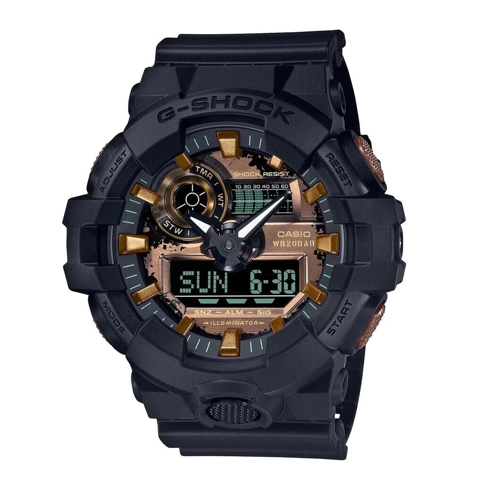 ساعت مچی مردانه عقربه ای برند کاسیو جی شاک Casio G-Shock مدل GA-700RC-1