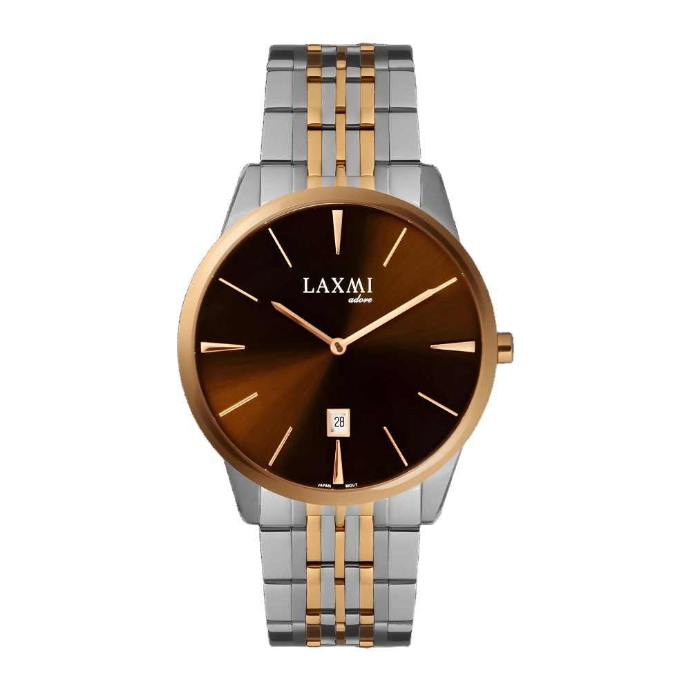 ست ساعت مچی عقربه ای اسپرت برند لاکسمی Laxmi مدل 8518G-8518L